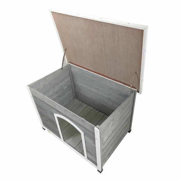 Wood Dog Houses Pet Shelter Cage Weatherproof Outs - Picture 5 of 6